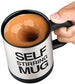 Self Stirring Electric Stainless Steel Coffee Mug