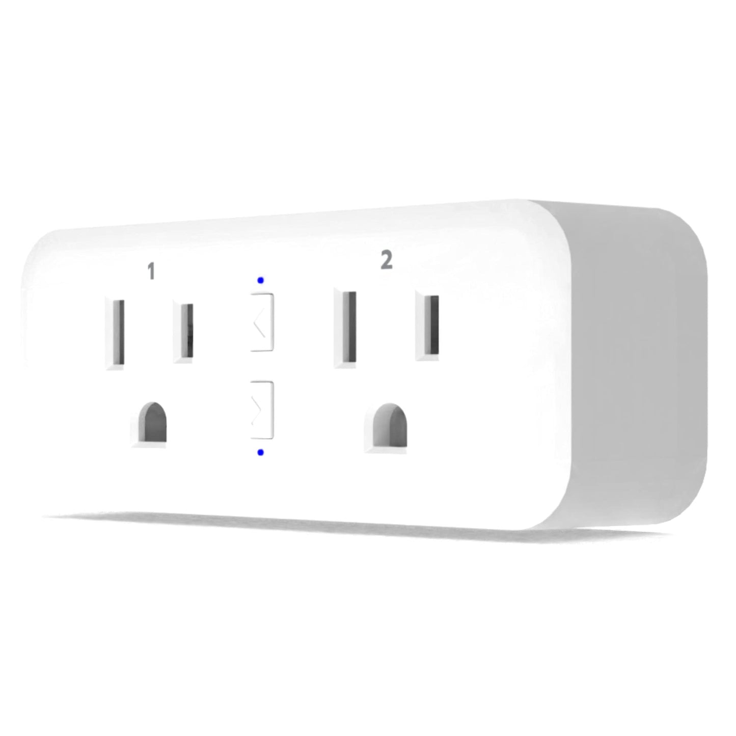 KMC Smart Plug Duo, 2-Outlet Wi-Fi Smart Plug, Multi Plug Adapter, Independently Controlled Smart Outlets, Works with Alexa & Google Assistant, No Hub Required 1 PACK