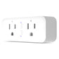 KMC Smart Plug Duo, 2-Outlet Wi-Fi Smart Plug, Multi Plug Adapter, Independently Controlled Smart Outlets, Works with Alexa & Google Assistant, No Hub Required 1 PACK