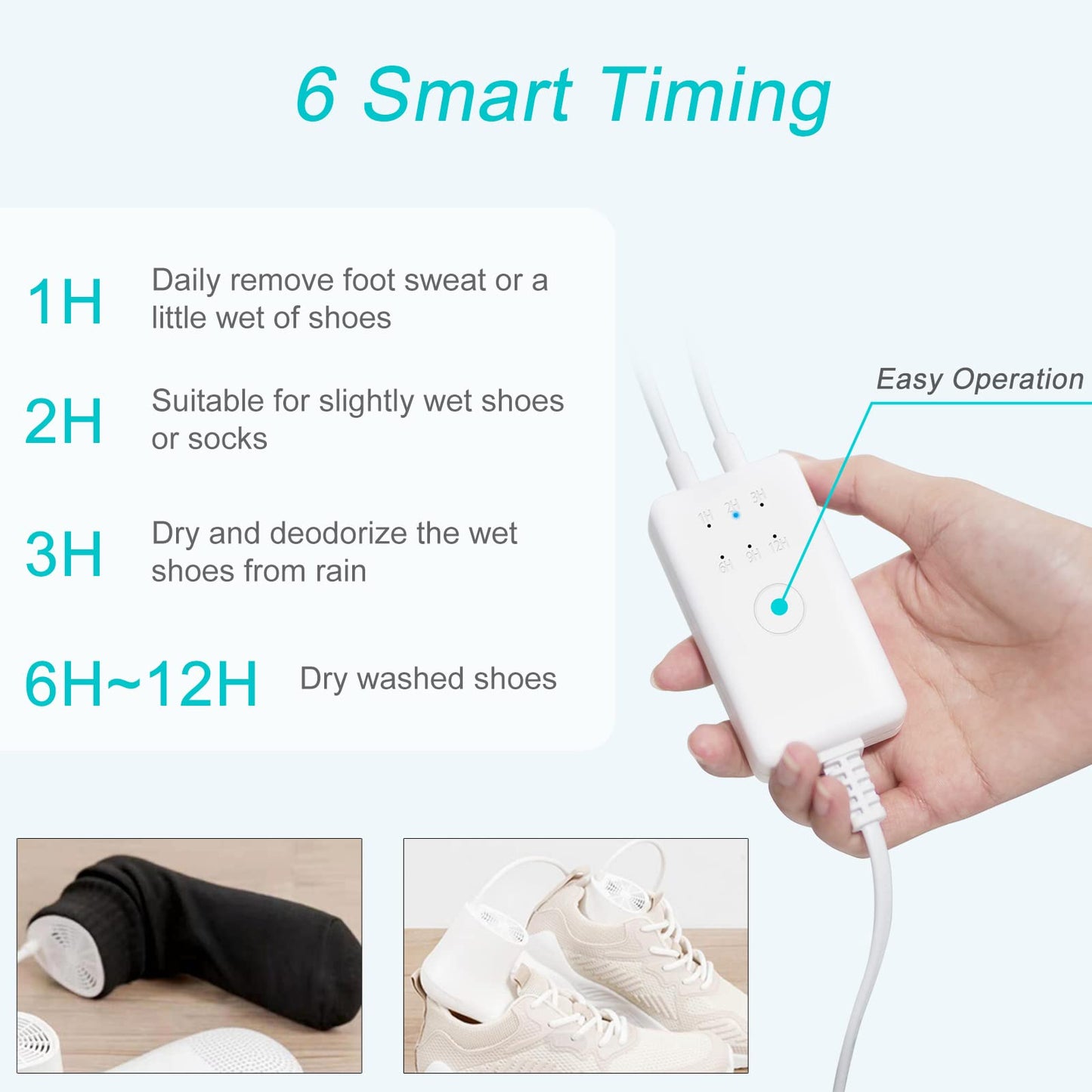 Shoe Dryer and Deodorizer with Timer