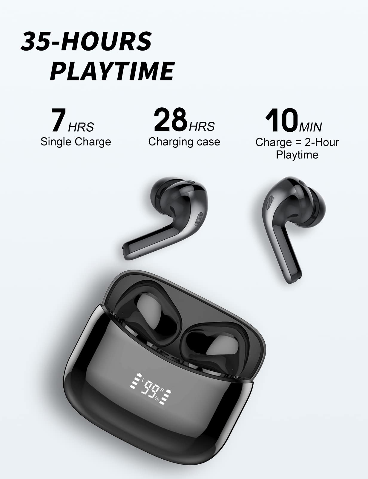 Wireless Earbuds - 35H Playtime