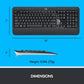 Wireless Keyboard & Mouse - 10 Meters