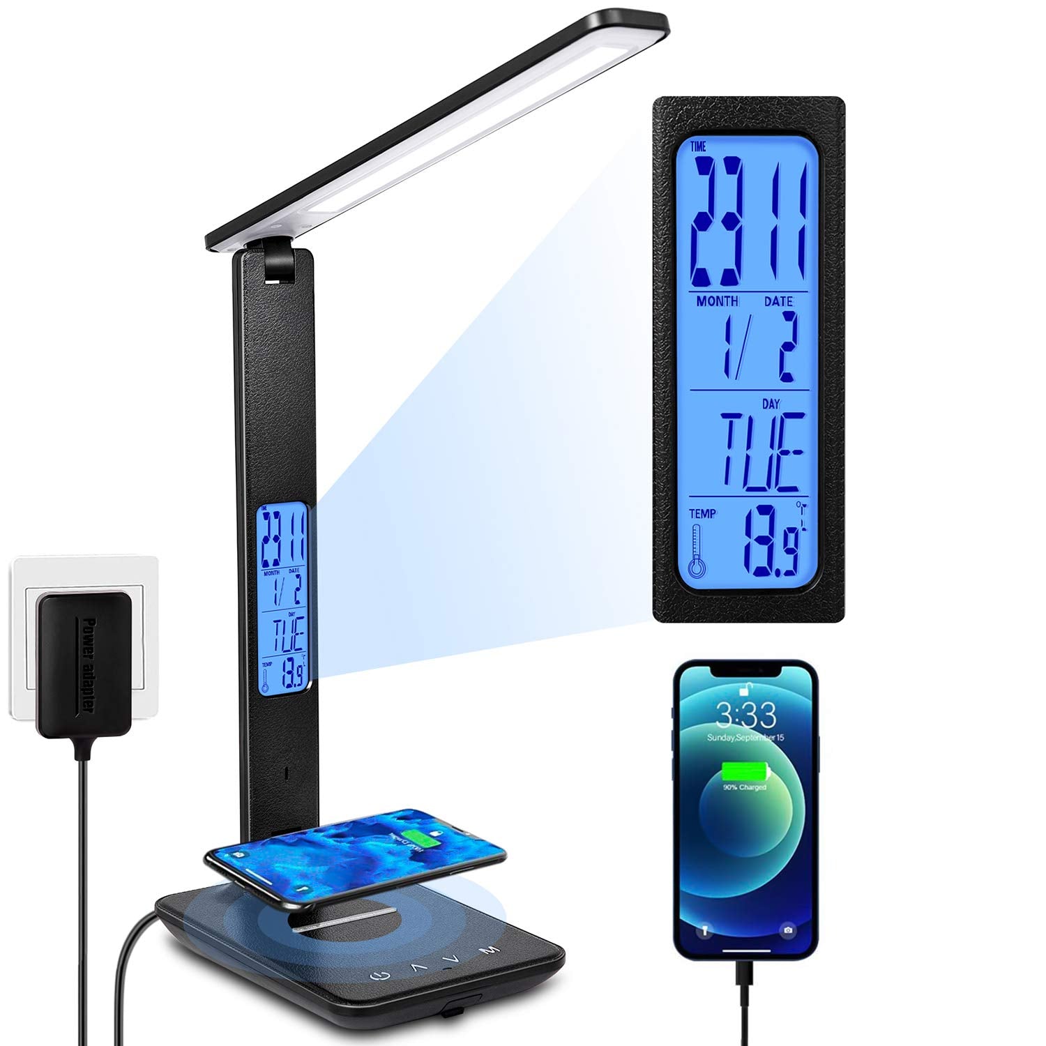 LED Desk Lamp - LCD Display