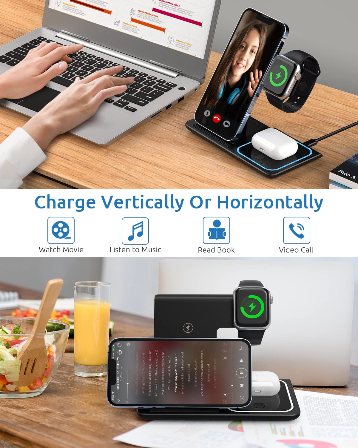 3-In-1 Wireless Charging Station