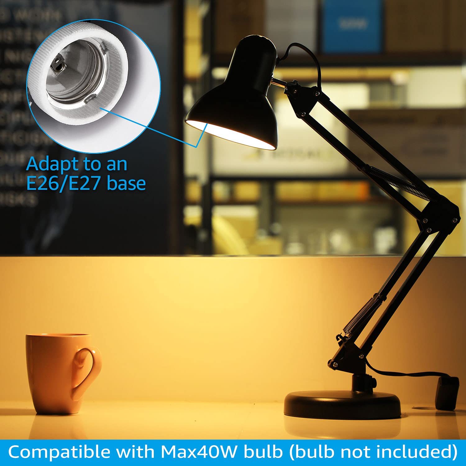 Metal Desk Clip Lamp 