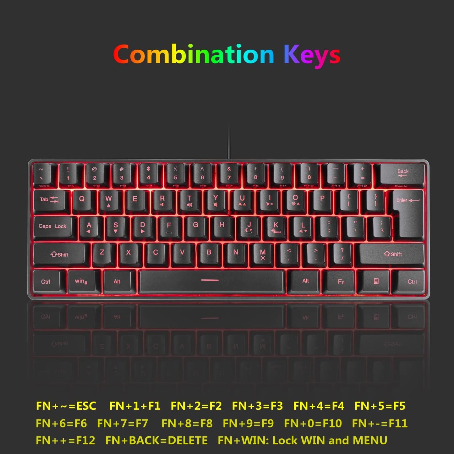 Keyboard - 61 Combination Keys