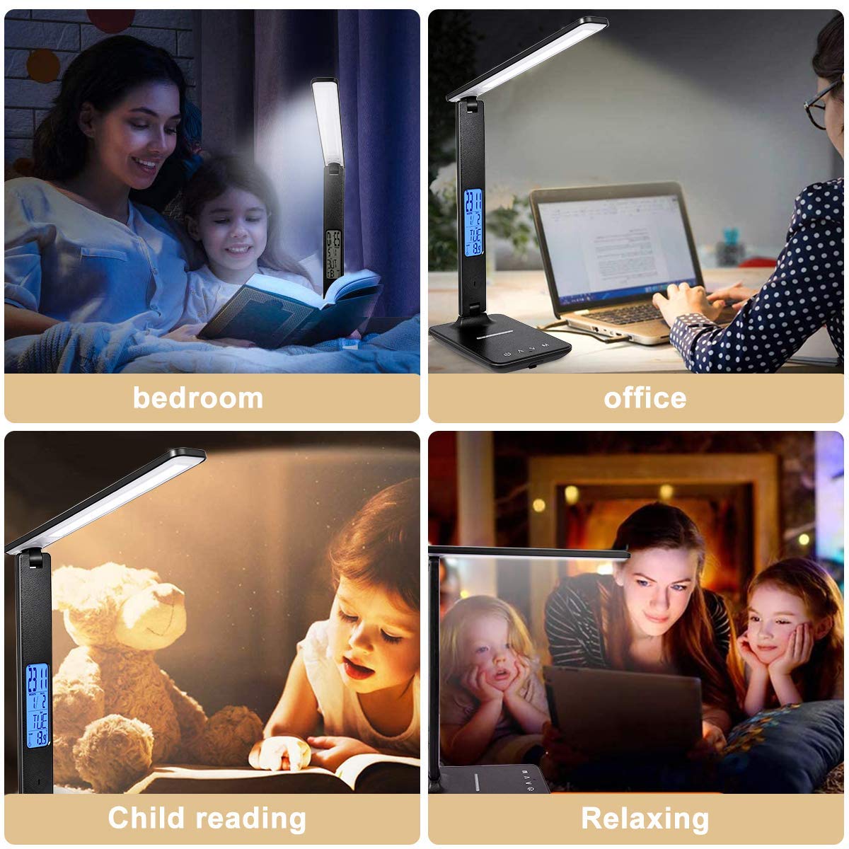 LED Desk Lamp - LCD Display