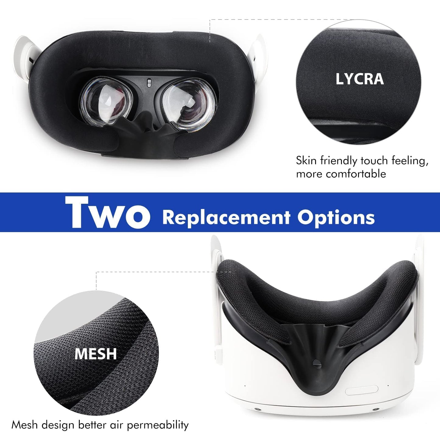 Virtual Reality Facial Interface & Replacement Set