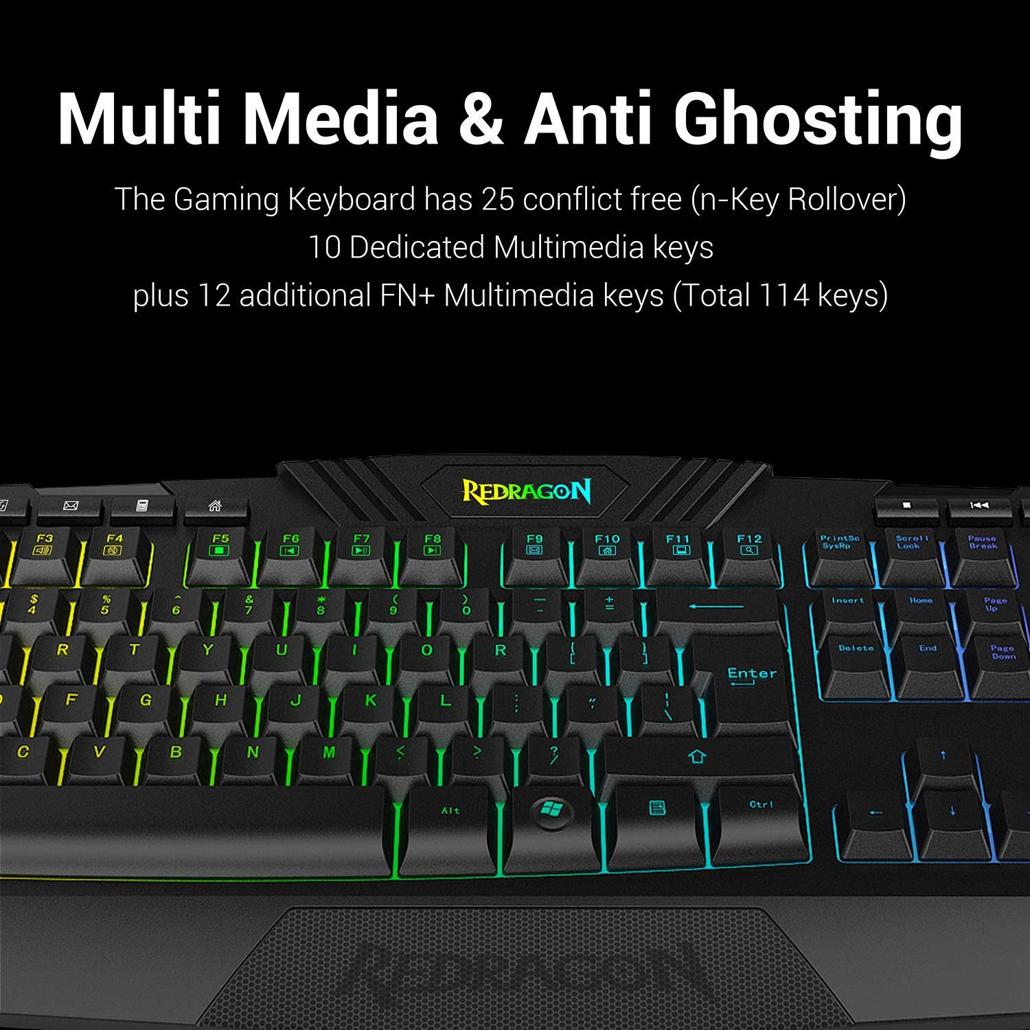 Multi Media Keyboard & Mouse Combo - Black